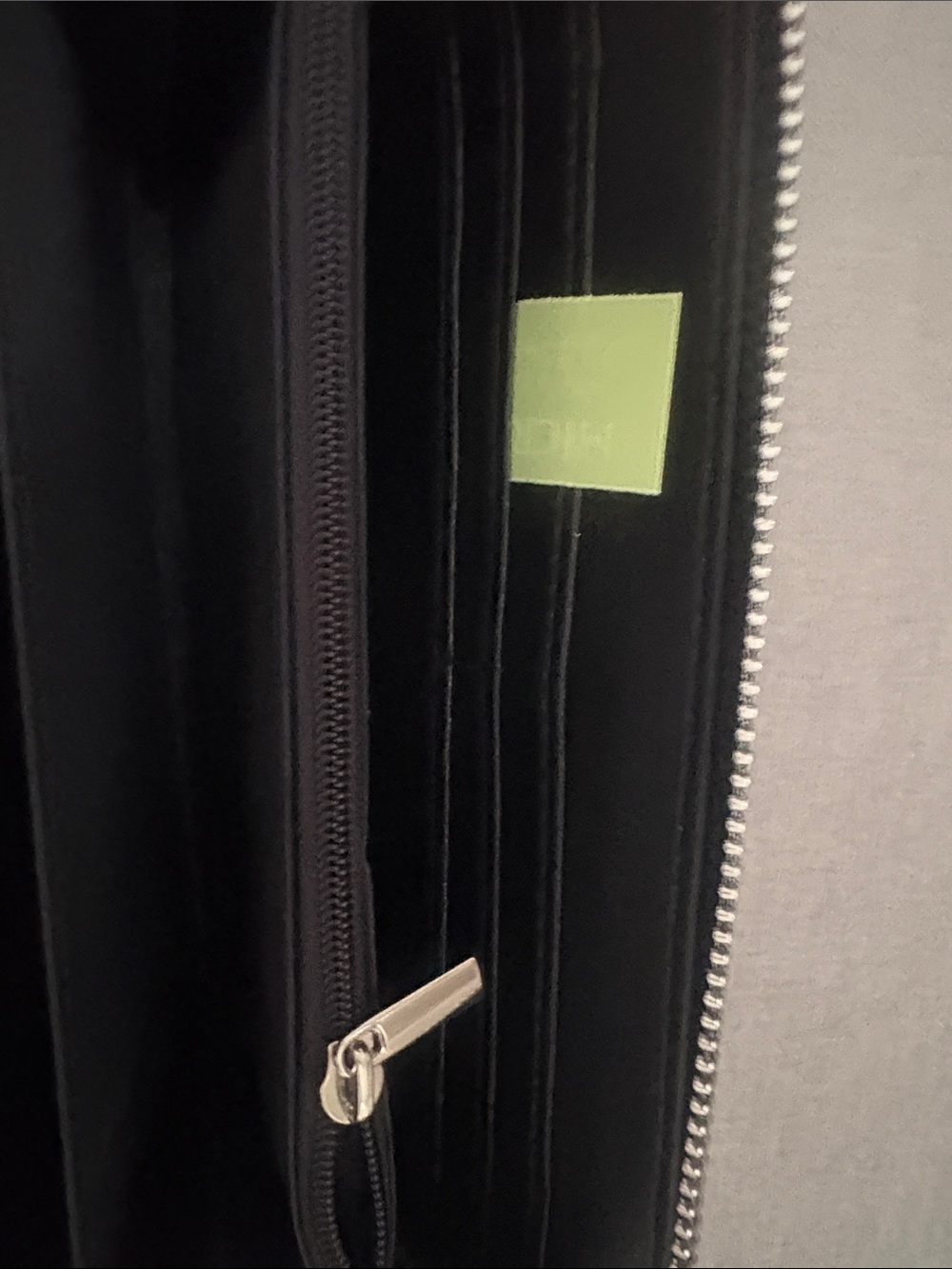 Brentano Black and White Zebra Print Zip-Around Clutch - Picture 7 of 7